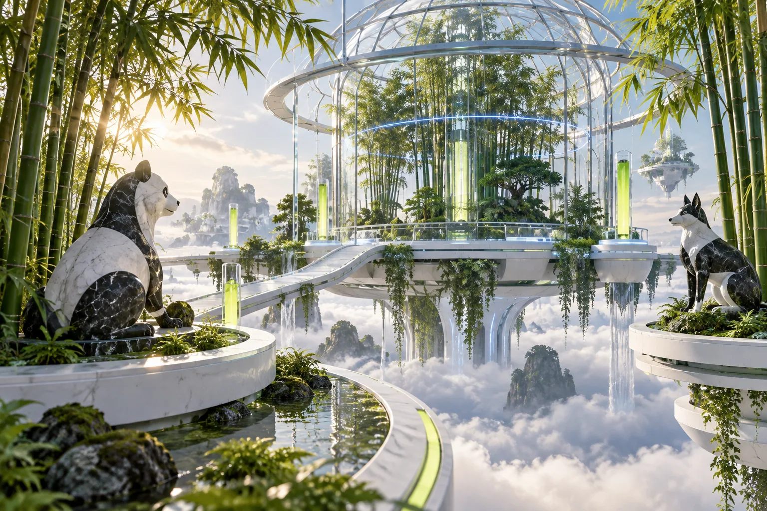 Bamboo probability greenhouse representing Big Bamboo